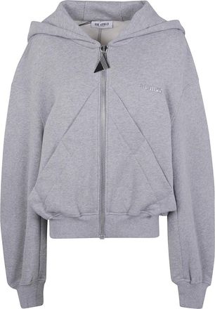 The Attico Casual Crewneck Sweatshirt voor Mannen - Dames - Vesten met rits - Grijs - M - Hoodies & sweatvesten