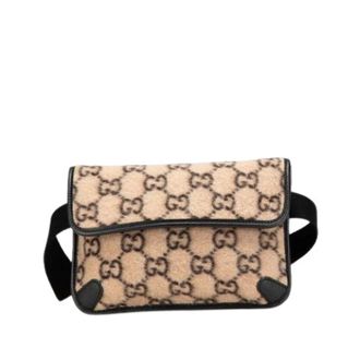 Gucci Pre-owned Belt Bags, female, Brown, Size: ONE SIZE Pre-owned Wool Belt Bag
