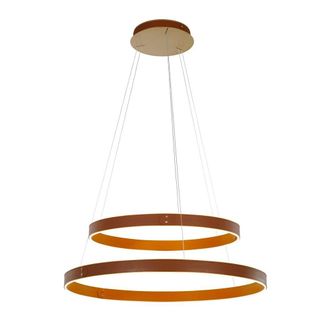 Netlighting Manezia Modern Integrated LED Pendant Ceiling Light 3000K in Brown