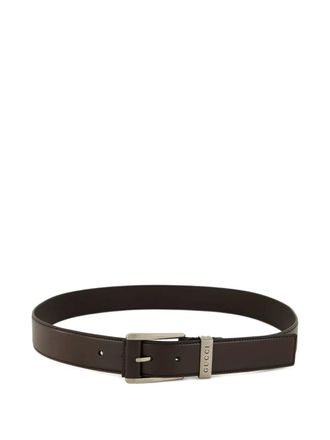 Gucci adjustable calfskin belt - men - Calf Leather - 105 - Brown