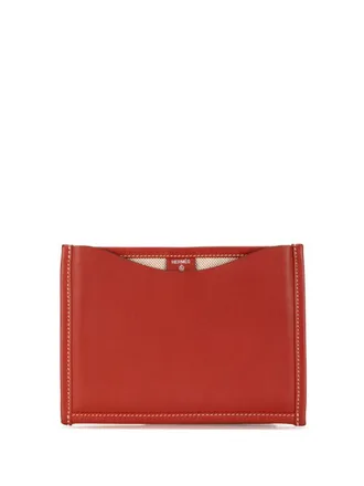 Hermès 1900s Petit H Swift Flaneur Forever Case paspoorthoes - Rood