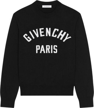 Givenchy Hoodies & sweatvesten, Heren, Zwart, L, Katoen, Couture Seam Crewneck