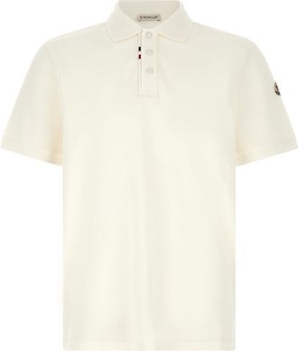 Moncler White Regular Shirt Collar Polo