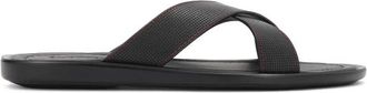 Kazar Leren Slippers - Heren - Sandalen - Zwart - 40 EU - Leer - Schoenen