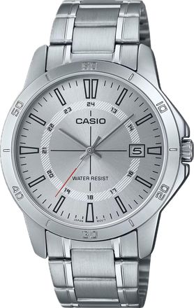 Casio Mens Silver Dial Stainless Steel Bracelet Watch - Casio MTP-V004D-7CUDF