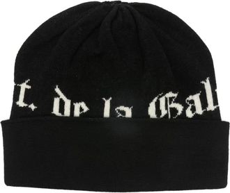 Gallery Dept. lettering beanie hat - unisex - Wool/Polyamide - One Size - Black