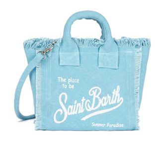 MC2 Saint Barth Tote Bags, female, Blue, Size: ONE SIZE Borsa Vanity Mini