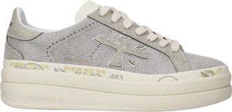 Premiata Claudia Platform Sneaker - Dames - Sneakers - Grijs - 40 EU - Schoenen