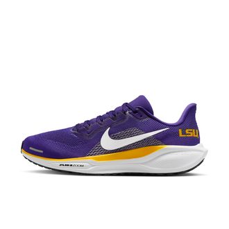 Nike LSU Pegasus 41 Nike Mens College Road Running Shoes in Purple | IB3248-500