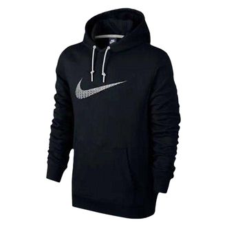 Nike Heren Swoosh Logo Hoodie (Zwart)