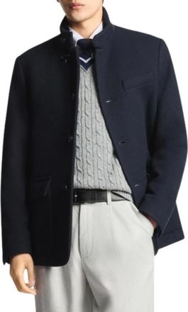 Fay Blouson - Heren - Mantel - Blauw - XS - Wol - Jassen