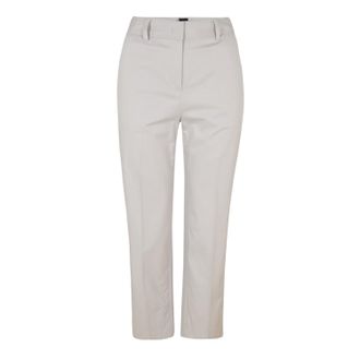 HUGO BOSS Dames/Dames Tecarino Rechte Pijp Broek (Zilver)