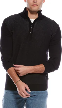 HUGO BOSS Ofilato Wool-Blend 1/4-Zip Sweater