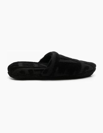 Versace Mens BATH SLIPPERS THE VERSACE - Black - Size: 9.5/13/12.5/12/11.5/11/9/16/15.5/15/14.5/14/13.5/10.5/10