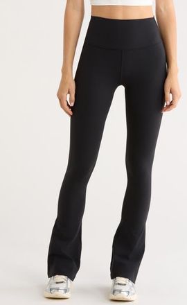 SPLITS59 Raquel High Waist Supplex Flare Leg Pants in Black at Nordstrom, Size X-Large