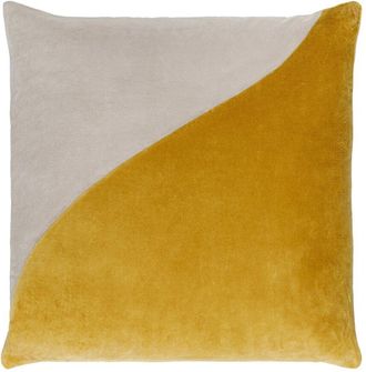 Surya Cotton Velvet Lumbar Pillow