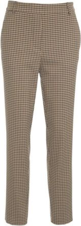Gender Plaid Chinos With Concealed Zip And Tailored Fit