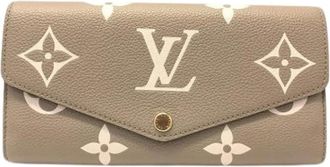 Louis Vuitton Pre-owned Lange portemonnee (bi-fold) - Dames - Vintage Accessoires - Beige - ONE Size - Vintage
