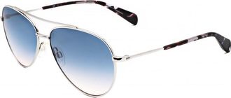 Rag & Bone Womens RNB1064-G-S-10-58 RNB1064 G S 58 10 Sunglasses - Metallic - One Size