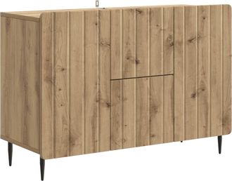 vidaXL Aparador Roble Artisan 89 X 34,5 X 62 Cm Madera De Ingenier&iacute;a Vidaxl