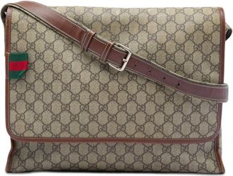 Gucci Pre-owned Gucci GG Supreme Web Messenger Bag Unisex 2UIYH8YS4YM4E2CX