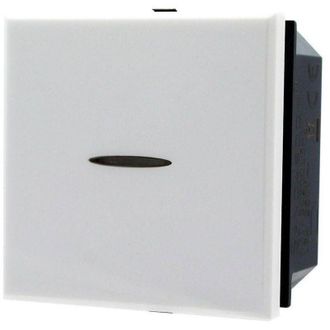 Trade Shop Trade Shop - Pulsante Assiale 1p 2m 16a Colore Bianco Compatibile Bticino Axolute