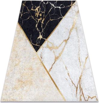 RugsX MIRO 52103.801 washing carpet Marble, geometric anti-slip - gold yellow 120x170 cm