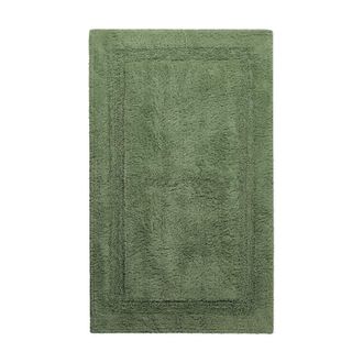 Wecon Home Alfombra de ba&ntilde;o verde de algod&oacute;n 70x120