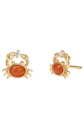 Made by Mary Crab Stud Earrings in Gold Vermeil at Nordstrom