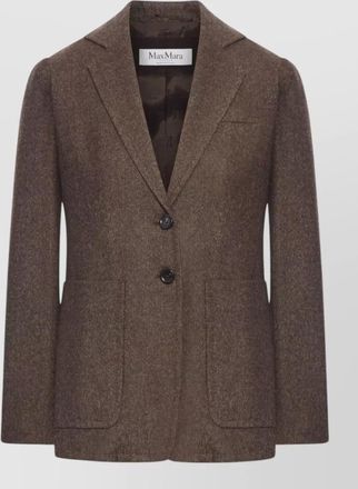 Max Mara virgin wool single-breasted blazer