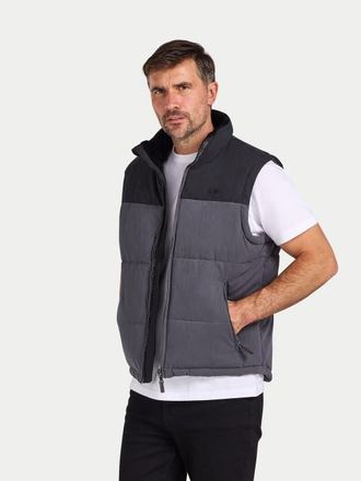 Raging Bull Two Tone Zip Neck Gilet in Black at Nordstrom, Size Xxx-Large