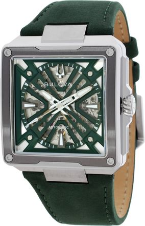 Bulova Series X Automatic Green Dial Mens Watch 98A343