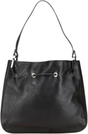 Gucci Pre-owned Bucket Bags, female, Black, Size: ONE SIZE Pre-owned Leather Bucket Bag