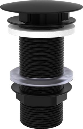 Xora Ablaufventil, Schwarz, Metall, 7.0x6.5x7.0 cm, Badezimmer, Waschbecken & Armaturen, Armaturen