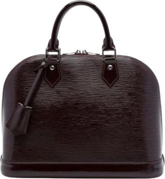 Louis Vuitton Pre-owned Alma PM - Dames - Pre-owned - Paars - Maat: ONE Size Leer