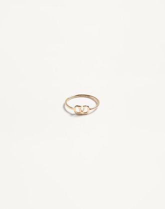 Valentino Garavani Vlogo Signature Metal Ring Wo