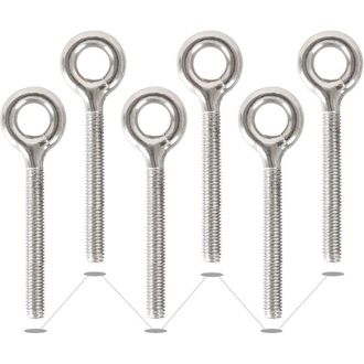 OEM Paquete De 6 Pernos De Ojo Cerrados Soldados De Acero Inoxidable 304 M10 Con Varilla Roscada, Pernos De Ojo Resistentes A La Corrosi&oacute;n