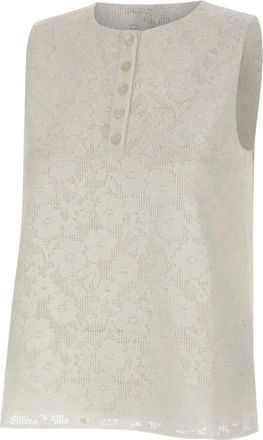 Marella Cantico Top - Dames - Tops zonder mouwen - Wit - S - Tops