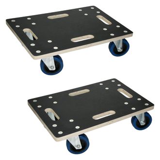 ECD Germany Ecd Germany - 2x Plataformas De Carga Hasta 800kg Con Ruedas Para Mover Muebles O Electrodom&eacute;sticos 35x50 Cm Tabla Rodante De Transporte Carretilla Pa
