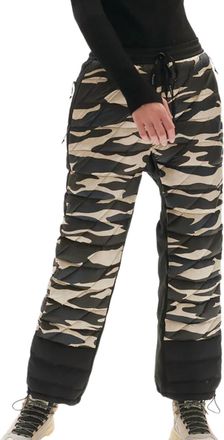 Holden Womens Hybrid Down Sweatpants In Zebra