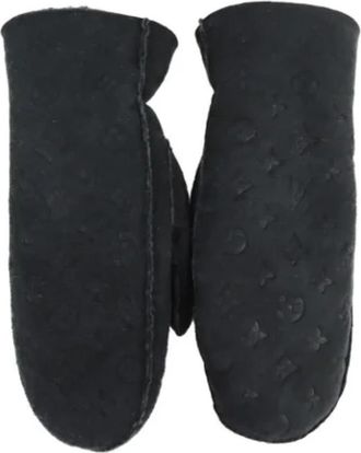 Louis Vuitton Pre-owned Fabric gloves - Dames - Vintage Accessoires - Zwart - ONE Size - Vintage