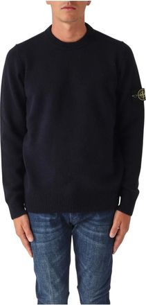 Stone Island Heren, Truien, Blauw, Maat: 2XL Wol