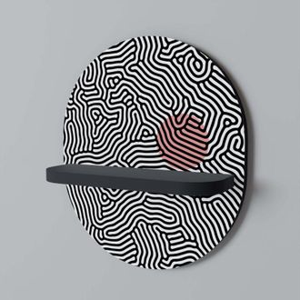 OEM Estante Ovalado Negro Living Dot