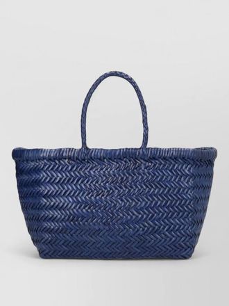 Dragon Diffusion beach bag woven design dual handles