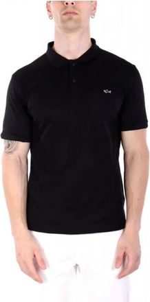 Paul & Shark Polo Shirt met Logo-borduursel - Heren - Polos - Zwart - L - Katoen - Tops