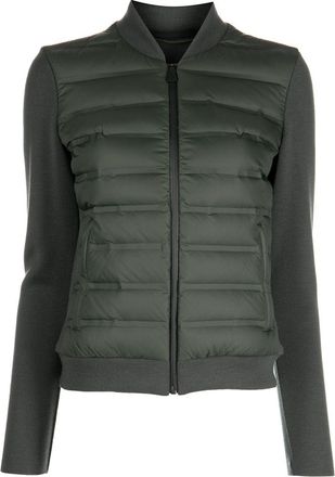 Aztech Mountain Nell feather-down cardigan - women - Feather Down/Polyester - 46 - Green