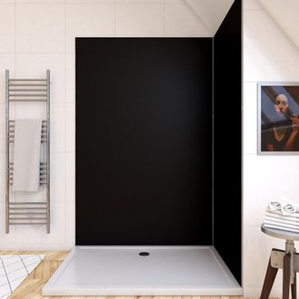 Aurlane Pannello Murale Finitura Alluminio Nero 120 x 210 cm - wallit nero