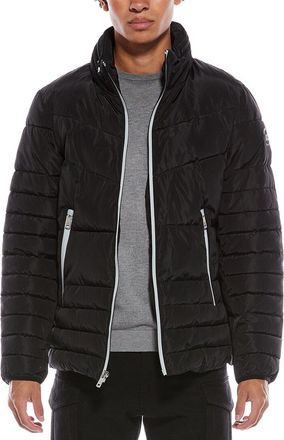 Kenneth Cole Faux Memory Puffer Coat