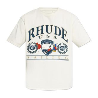 Rhude Hombre, Camisetas, Beige, Talla: XS