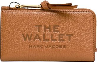 Marc Jacobs Accessoires, Dames, Bruin, ONE Size, Leer, De Leren Slimme Portemonnee